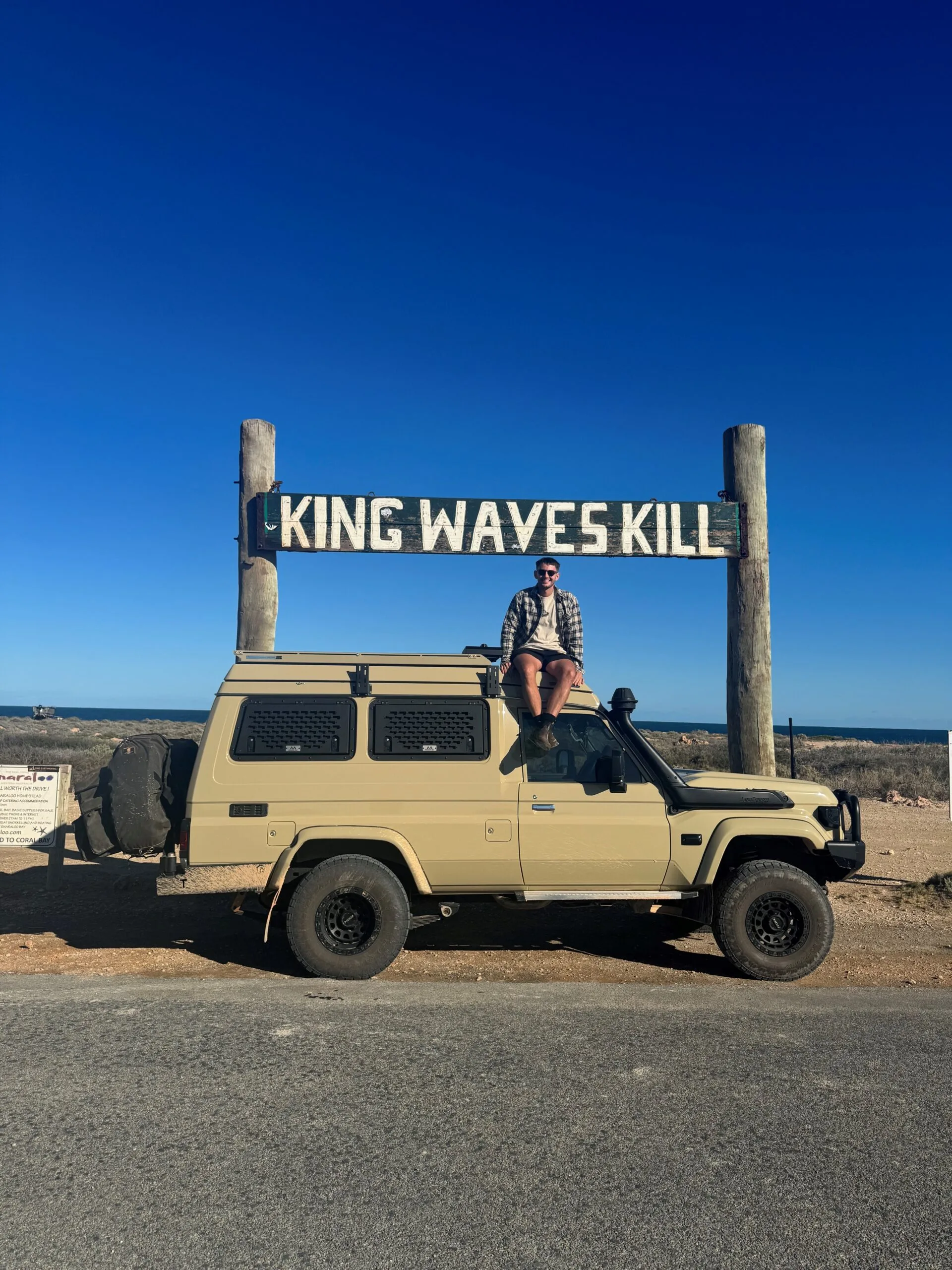 Outback nurse Hamish Briggs helps people from his car