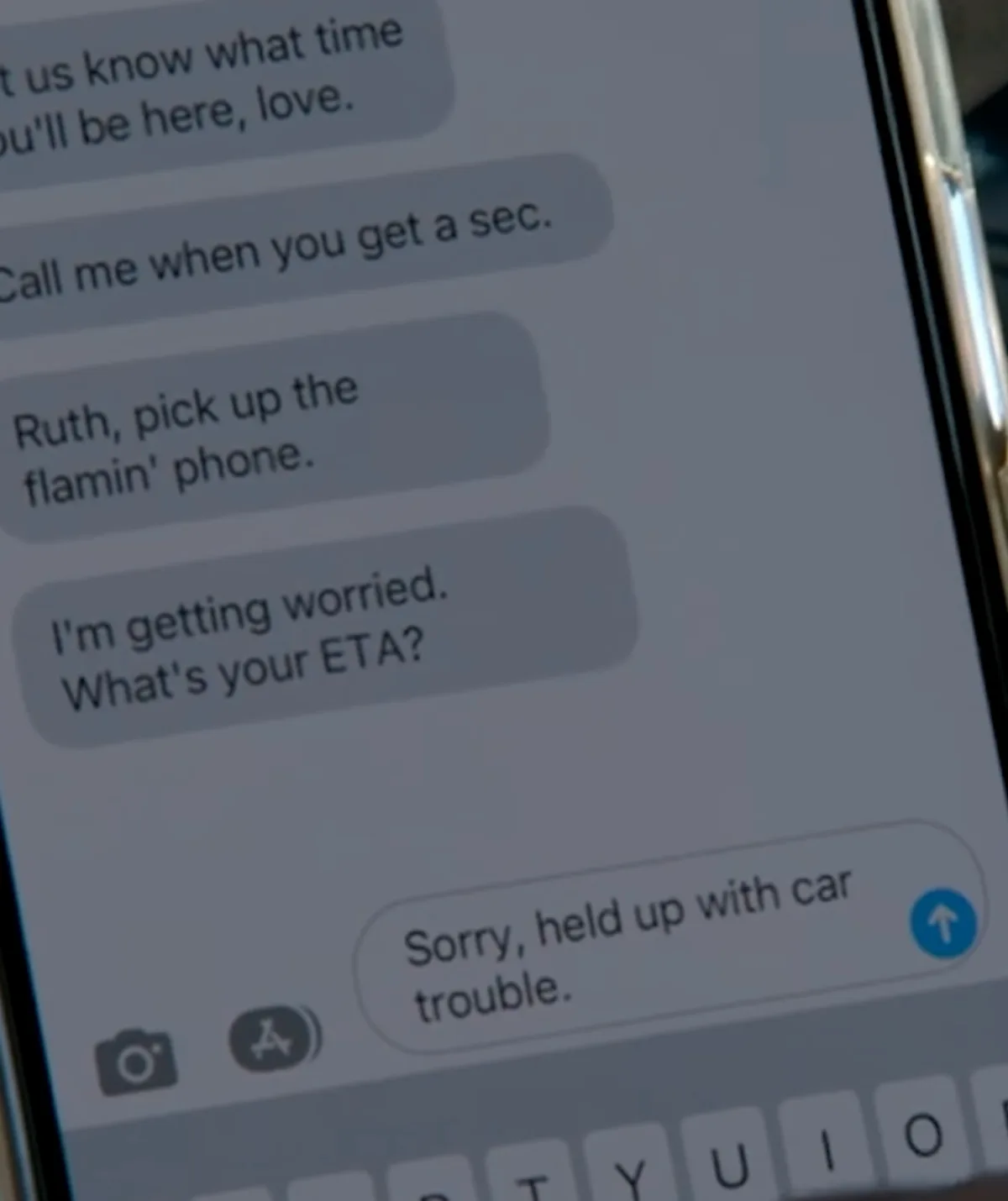 Alf's texts to Roo