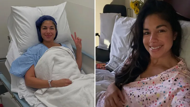Former Home and Away star hospitalised as mass ‘size of golf ball’ found