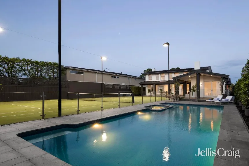 swimming pool in sam and snezana's $7 million house