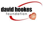 "Logo of David Hookes Foundation with heart graphic and red arc."
