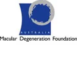 Logo of the Macular Degeneration Foundation Australia, featuring a stylized eye design.