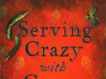 Cover of "Serving Crazy with Curry" features a red background, green chili peppers, and title text.
