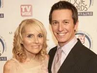 Belinda Emmett and Rove McManus
