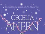 Cover of Cecelia Ahern's book featuring stars and pink ribbons on a purple background.