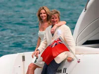 Rod Stewart and Penny Lancaster in Portofino