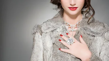 expensive looking woman all dressed up, getty images 