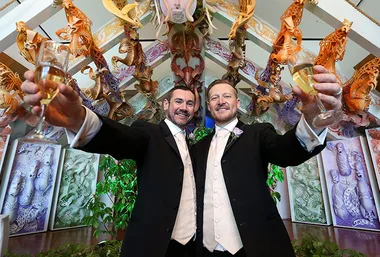 Paul McCarthy and Trent Kandler wed in New Zealand. 