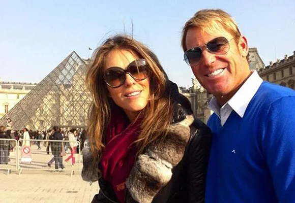 Liz Hurley Shane Warne