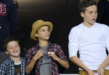 Crus, Romeo and Brooklyn Beckham 