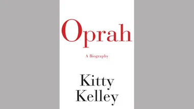 Cover of "Oprah: A Biography" by Kitty Kelley with red and black text on a white background.