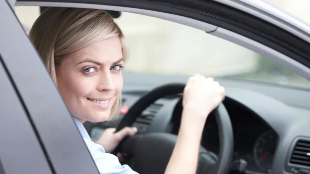 woman driving car, thinkstock