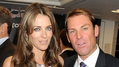 Shane Warne and Liz Hurley