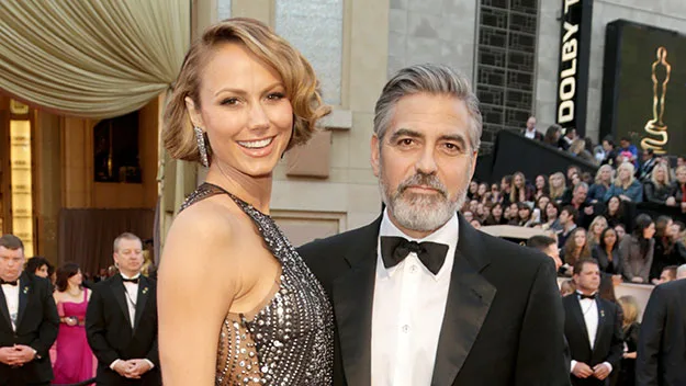 George Clooney and Stacy Keibler.