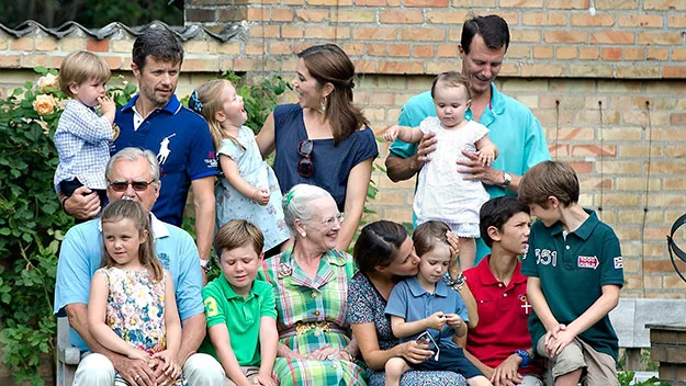 Smile! Princess Mary and kids pose for family photographs