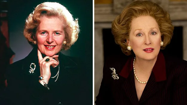 Margaret Thatcher and Meryl Streep