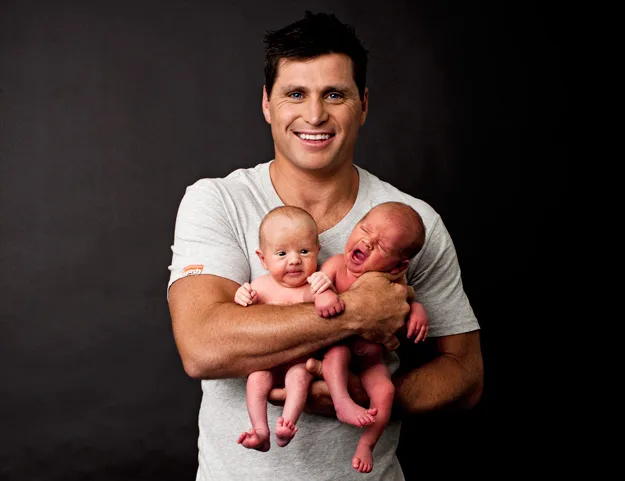 Shane Crawford: Meet my new twins