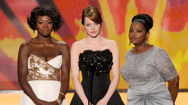 Viola Davis, Emma Stone and Octavia Spencer at the SAG Awards.