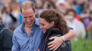William and Kate's emotional reunion