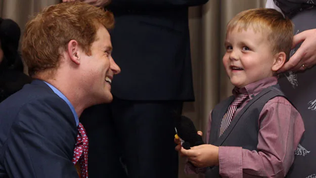 Prince Harry with Alex Logan