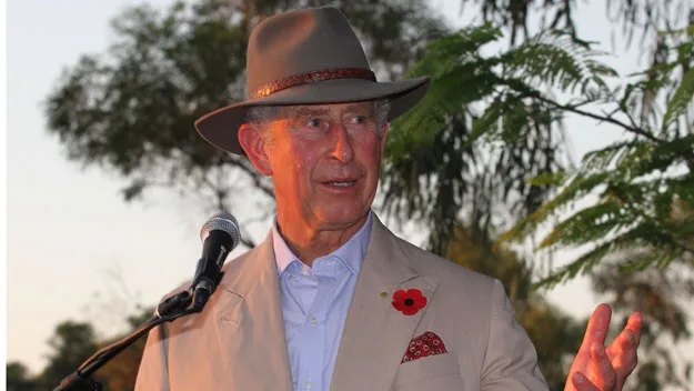 Charles and Camilla all smiles in Longreach