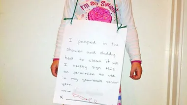 Image posted on website Reddit by parent