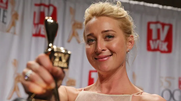 Asher Keddie with Gold Logie