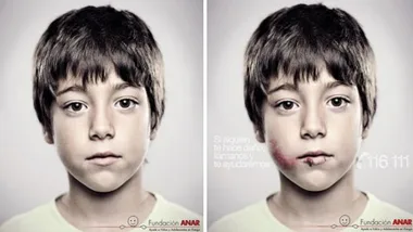 The child abuse poster only kids can see