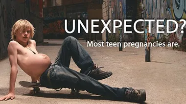 Pregnant boys feature on new anti-teen pregnancy billboards