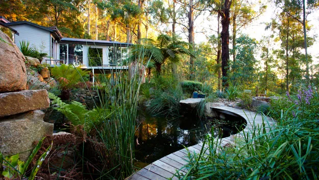 Phillip Johnson's Dandenon Ranges house and garden. Photography: Claire Tackas.