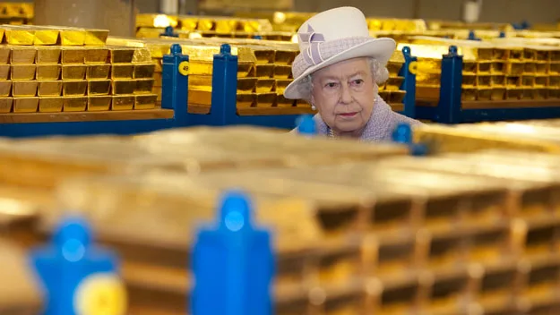 Queen Elizabeth checks on her savings