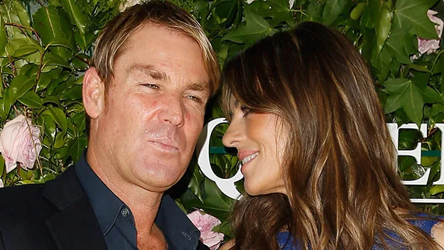 Shane Warne and Liz Hurley.