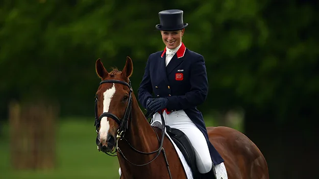 Zara Phillips on horseback