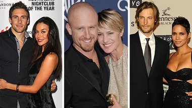 Couples posing together at various events, showcasing different relationships.