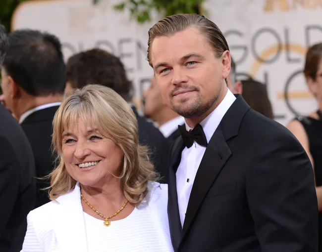 Leonardo DiCaprio and his mother