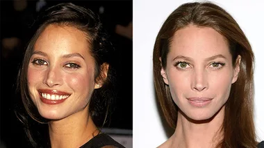 Comparison of a woman's youthful and mature looks, showcasing changes over time with her unchanged elegance.