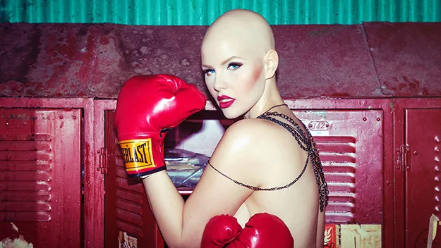 Elly Mayday diagnosed with a rare form of ovarian cancer continues to model
