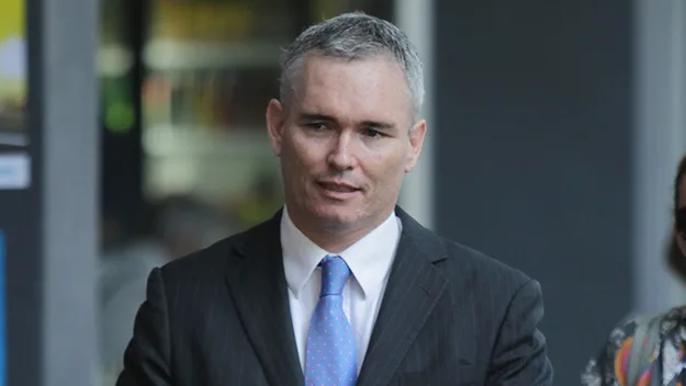 Craig Thomson outside Melbourne Magistrates' Court.