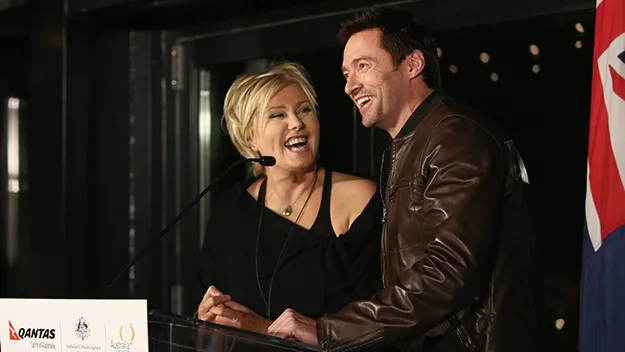 Hugh Jackman and Deborra-Lee Furness at the Spirit of Australia event.