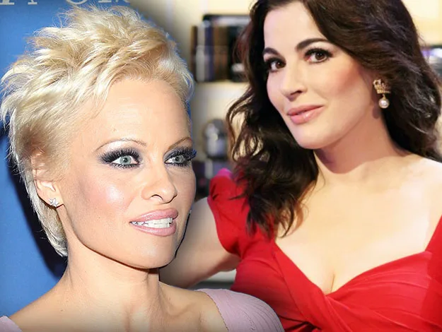 Pamela Anderson and Nigella Lawson