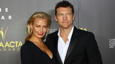 Lara Bingle and Sam Worthington 