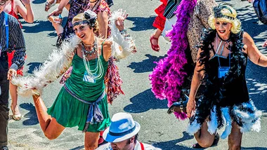 Charleston dancing in the street