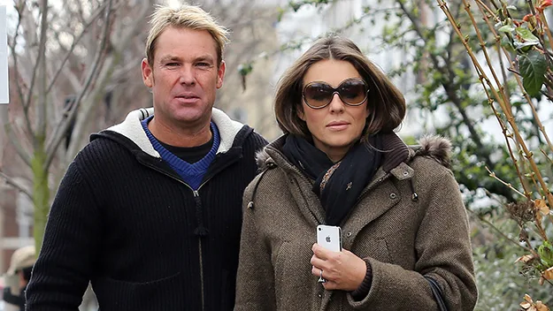 Elizabeth Hurley and Shane Warne