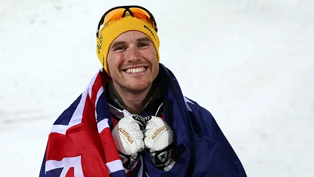 Aerial skier David Morris at the Sochi Games