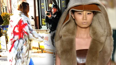 Khloe Kardashian makes a fur statement and Katya Zol fur 
