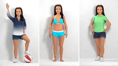 Lammily, the "average" Barbie doll.