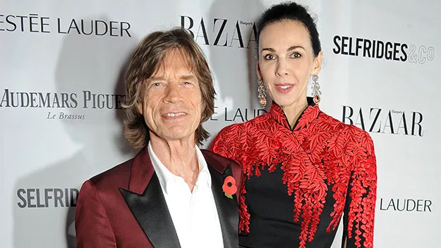 L'Wren Scott and Mick Jagger.