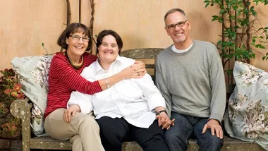 Peter and Jenny Rix with their daughter Joanna.