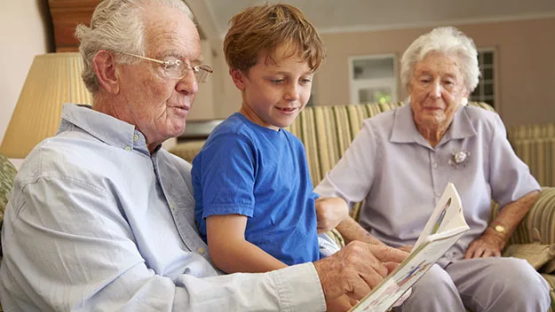 Grandparents with child