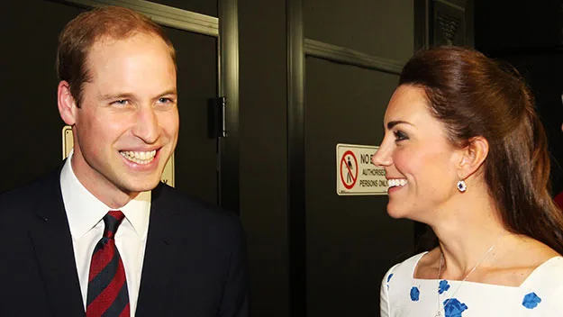 Prince William and Kate Middleton at Amberley RAAF base today.